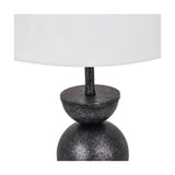 Vala Graphite Metal Textured Effect Ball Table Lamp - 49cm