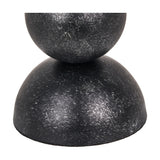 Vala Graphite Metal Textured Effect Ball Table Lamp - 49cm