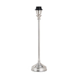Auden Silver Metal Stick Table Lamp with Mulberry Red Shade - 49cm