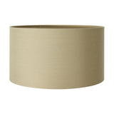 Landscape Red Hand Painted Metal Table Lamp with Taupe Cotton Shade