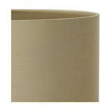 Landscape Red Hand Painted Metal Table Lamp with Taupe Cotton Shade