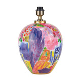 Matisse Multi Colour Ceramic Urn Table Lamp with Ivory Cotton Shade