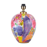 Matisse Multi Colour Ceramic Urn Table Lamp with Ivory Cotton Shade