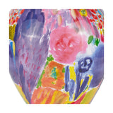 Matisse Multi Colour Ceramic Urn Table Lamp with Ivory Cotton Shade
