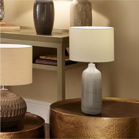 Venus Blue & Grey Ombre Ceramic Table Lamp - 50cm