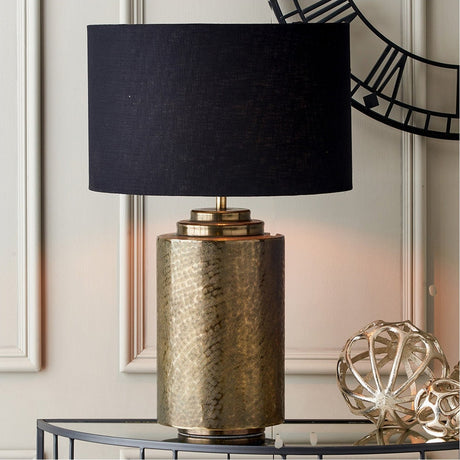 Zuri Large Antique Brass Pot Table Lamp Base - 51cm