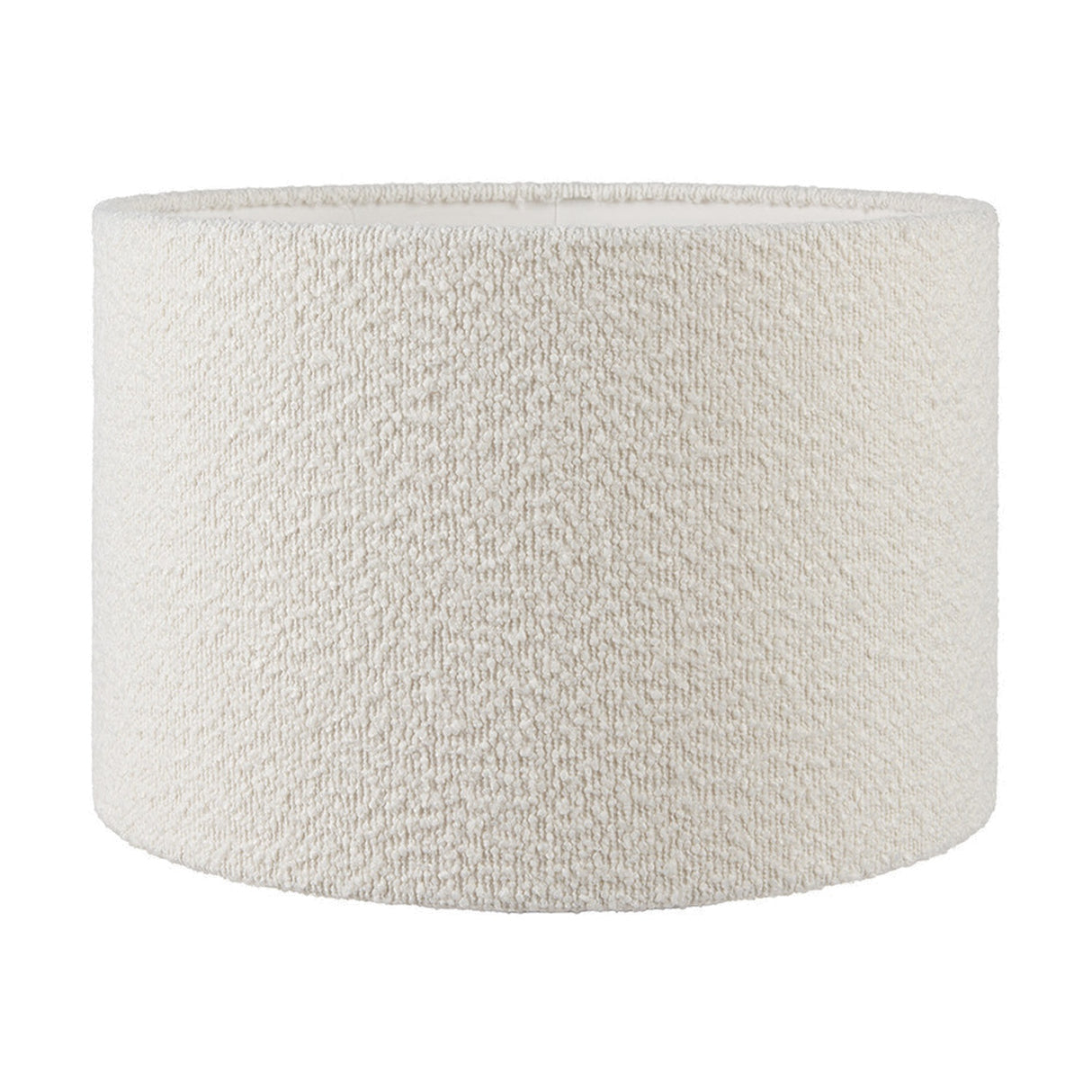 Captiva Grey Wash Mango Table Lamp with White Boucle Cylinder Shade