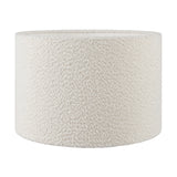 Captiva Grey Wash Mango Table Lamp with White Boucle Cylinder Shade