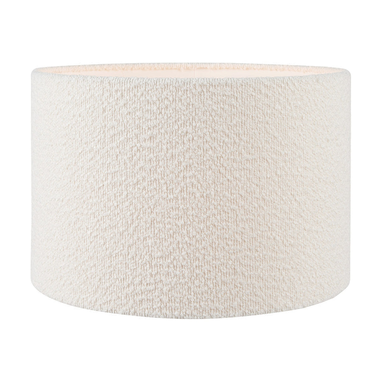 Captiva Grey Wash Mango Table Lamp with White Boucle Cylinder Shade