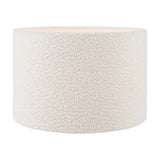 Captiva Grey Wash Mango Table Lamp with White Boucle Cylinder Shade