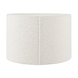 Captiva Grey Wash Mango Table Lamp with White Boucle Cylinder Shade