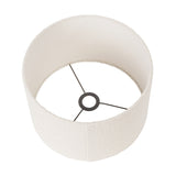 Captiva Grey Wash Mango Table Lamp with White Boucle Cylinder Shade