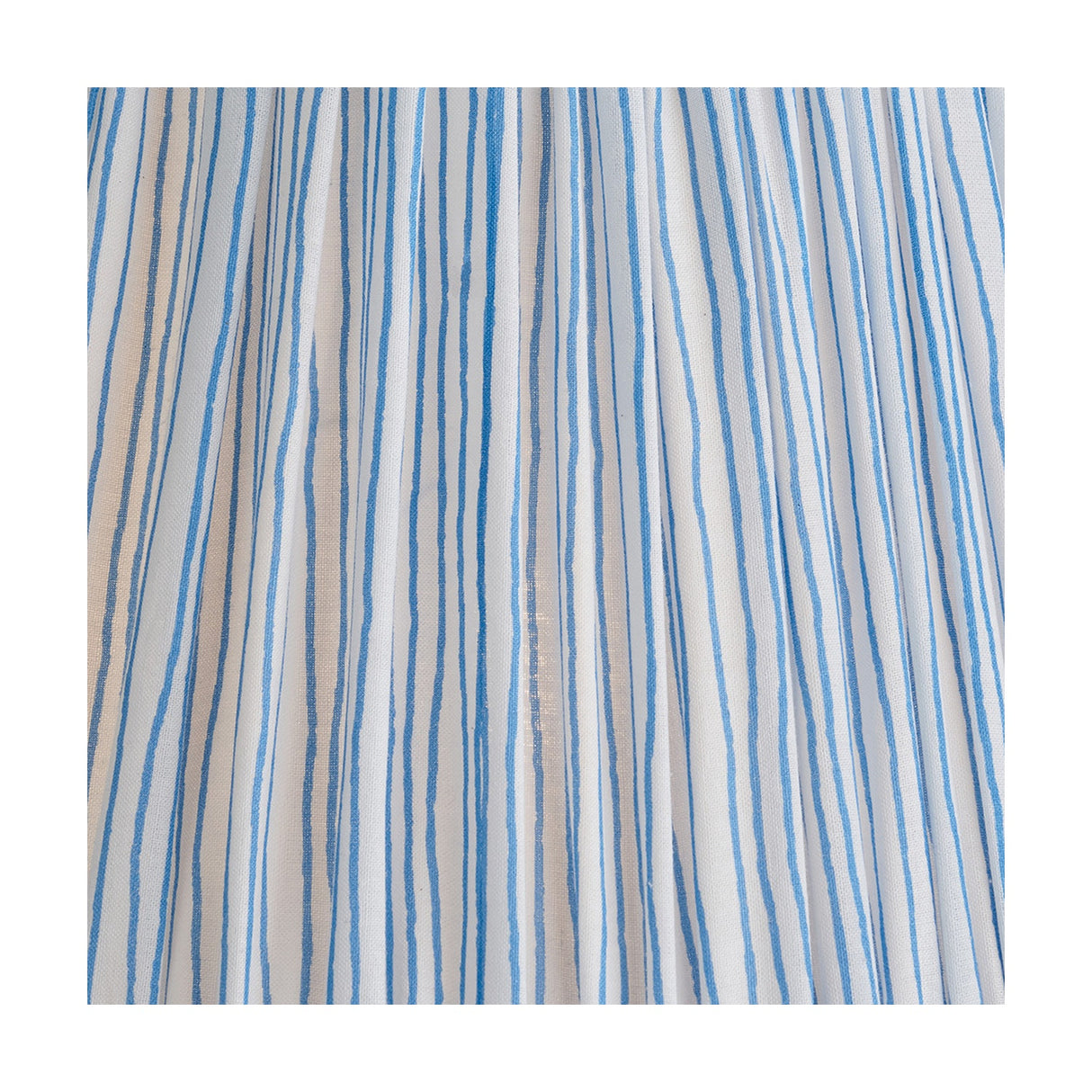 Captiva Grey Wash Mango Table Lamp with Ocean Blue Stripe Shade