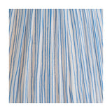 Captiva Grey Wash Mango Table Lamp with Ocean Blue Stripe Shade