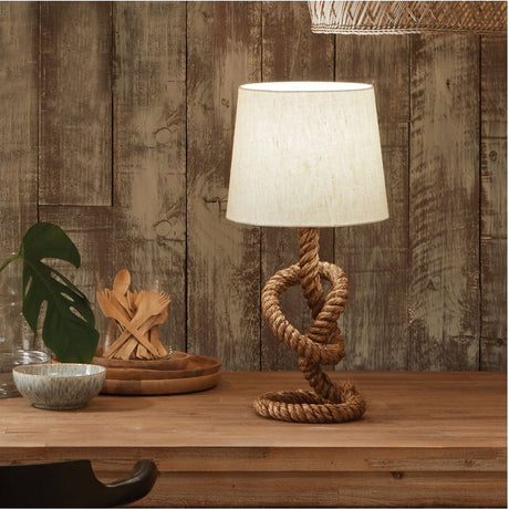 Martindale Rope Knot & Jute Table Lamp - 57cm