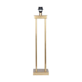 Langston Satin Brass Column Table Lamp with Forest Green Velvet Shade