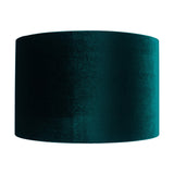 Langston Satin Brass Column Table Lamp with Forest Green Velvet Shade