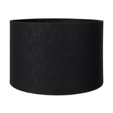Langston Satin Brass Column Table Lamp with Black Self Lined Shade