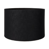 Langston Satin Brass Column Table Lamp with Black Self Lined Shade