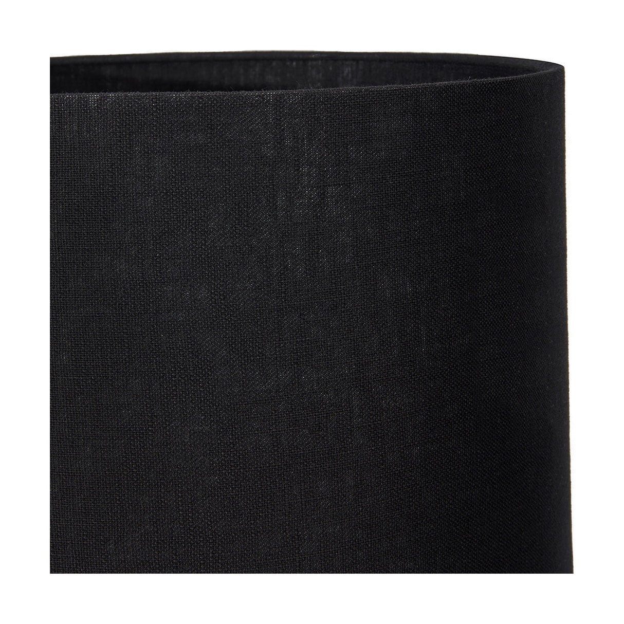 Langston Satin Brass Column Table Lamp with Black Self Lined Shade