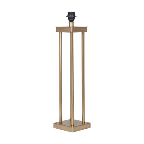Langston Satin Brass Column Table Lamp Base - 64cm