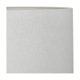 Vulcan Textured Grey Stoneware Table Lamp with White Linen Shade