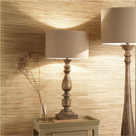 Alia Grey Wash Turned Mango Table Lamp Base - 58cm