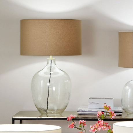 Islay Clear Bubble Glass Table Lamp Base - 45cm