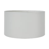 Landscape Black Hand Painted Metal Table Lamp with Ivory Cotton Shade