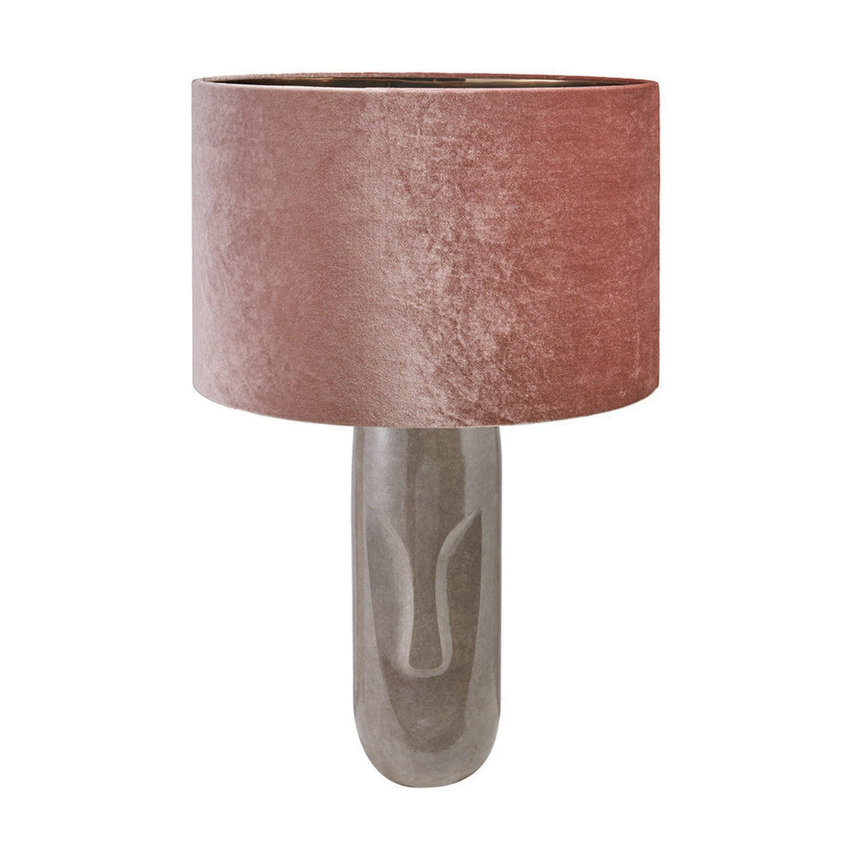 Visage Grey Face Design Tall Stoneware Table Lamp Base - 48cm