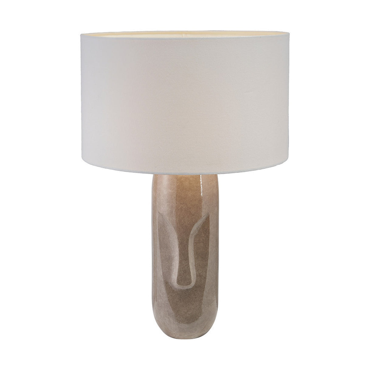 Visage Grey Face Design Tall Stoneware Table Lamp Base - 48cm