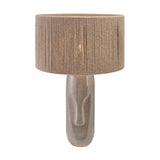 Visage Grey Face Design Tall Stoneware Table Lamp Base - 48cm