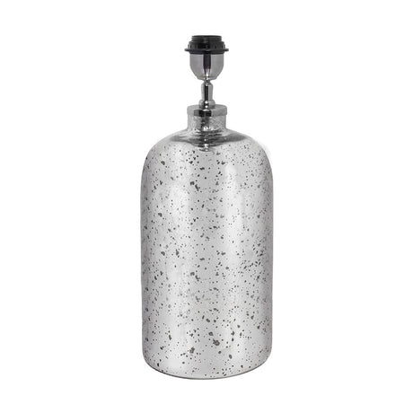 Ophelia Mercurial Glass Table Lamp with Taupe Handloom Cylinder Shade