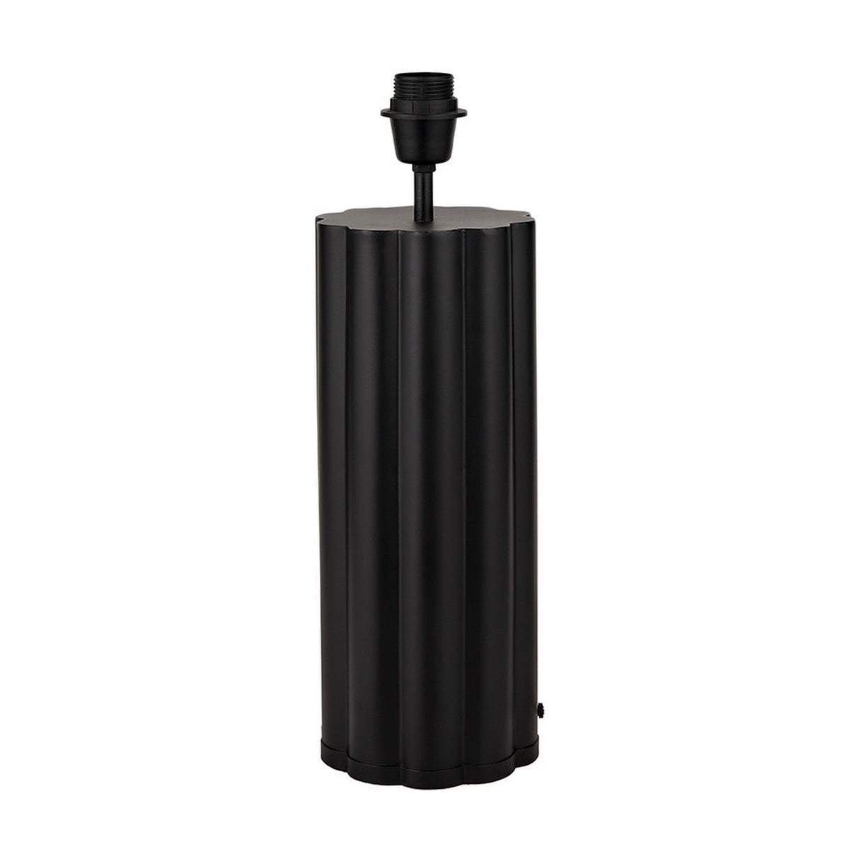 Petula Black Iron Scallop Table Lamp Base - 45cm