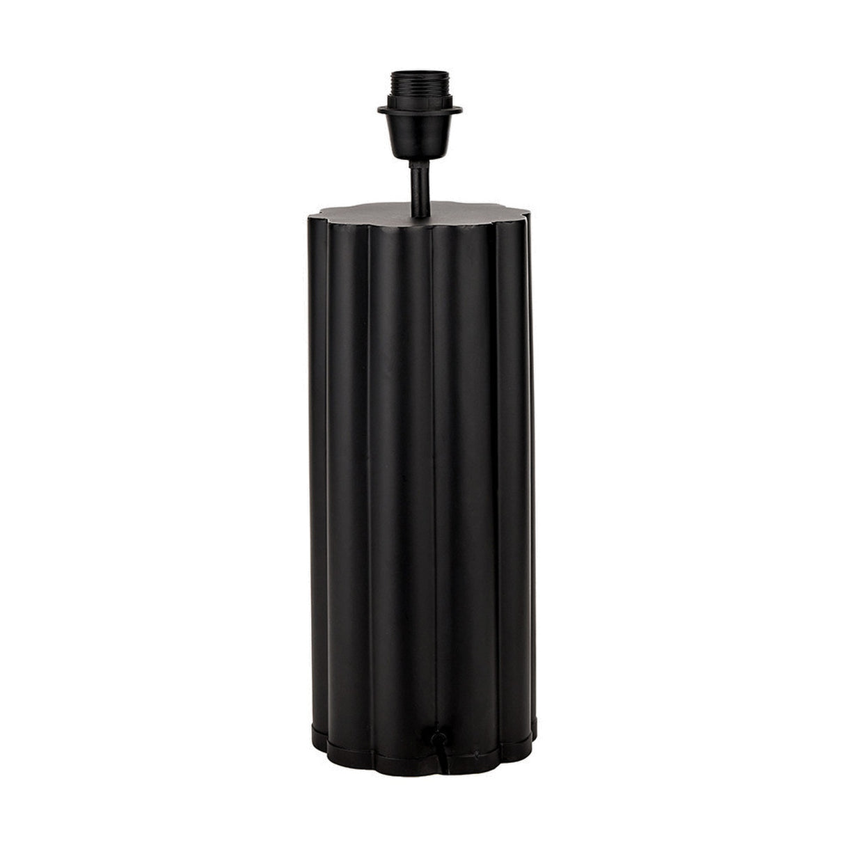 Petula Black Iron Scallop Table Lamp Base - 45cm