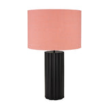 Petula Black Iron Scallop Table Lamp Base - 45cm