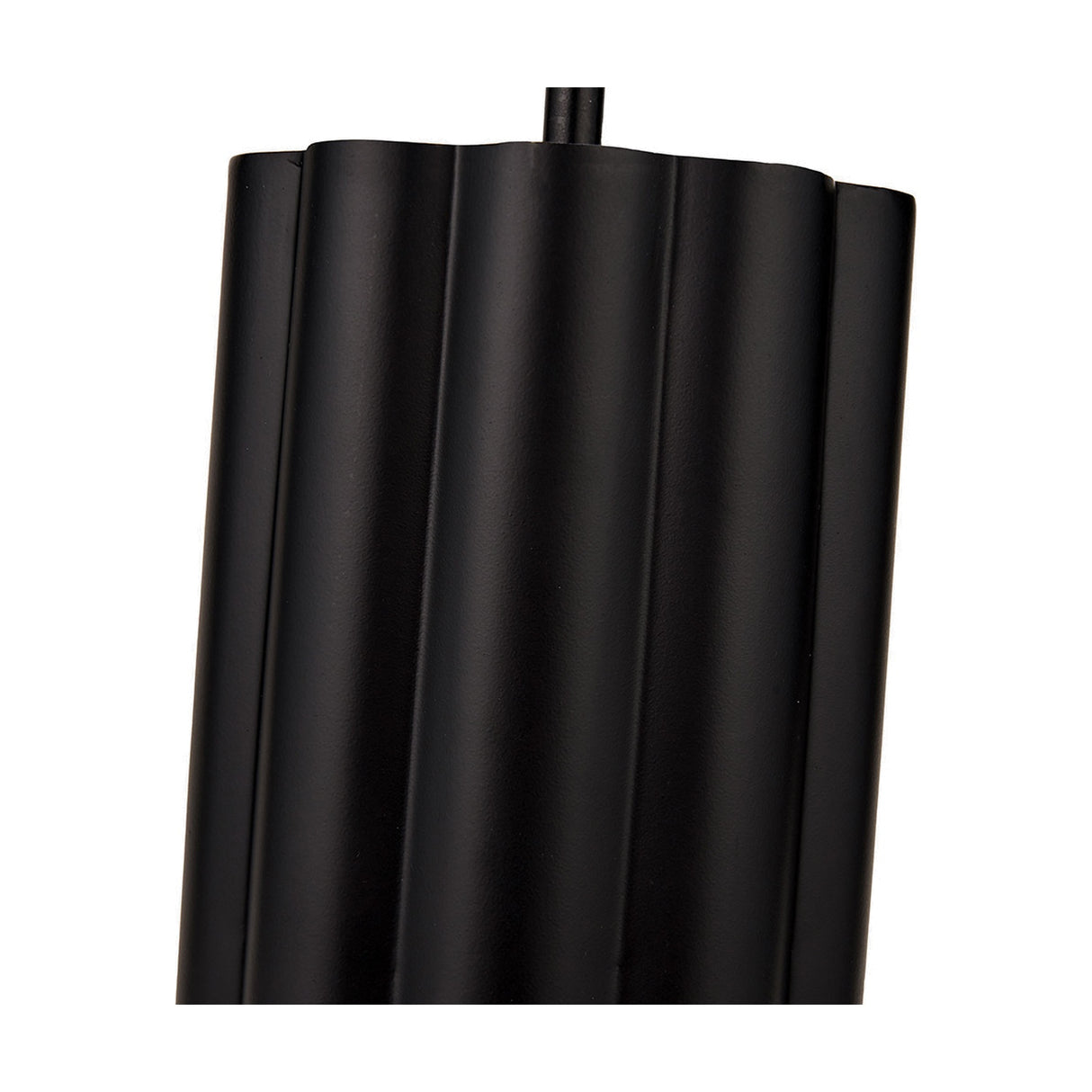 Petula Black Iron Scallop Table Lamp Base - 45cm