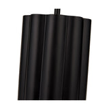 Petula Black Iron Scallop Table Lamp Base - 45cm