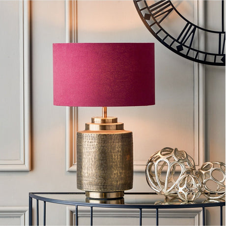 Zuri Antique Brass Pot Table Lamp Base - 44cm
