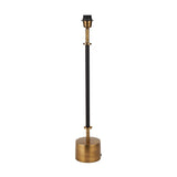 Antoine Black Croc & Antique Brass Table Lamp Base - 57cm