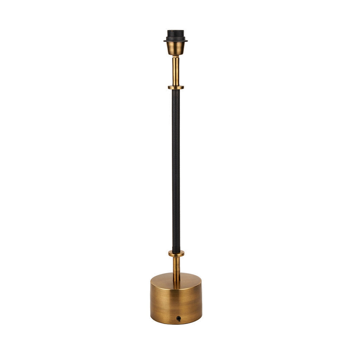 Antoine Black Croc & Antique Brass Table Lamp Base - 57cm