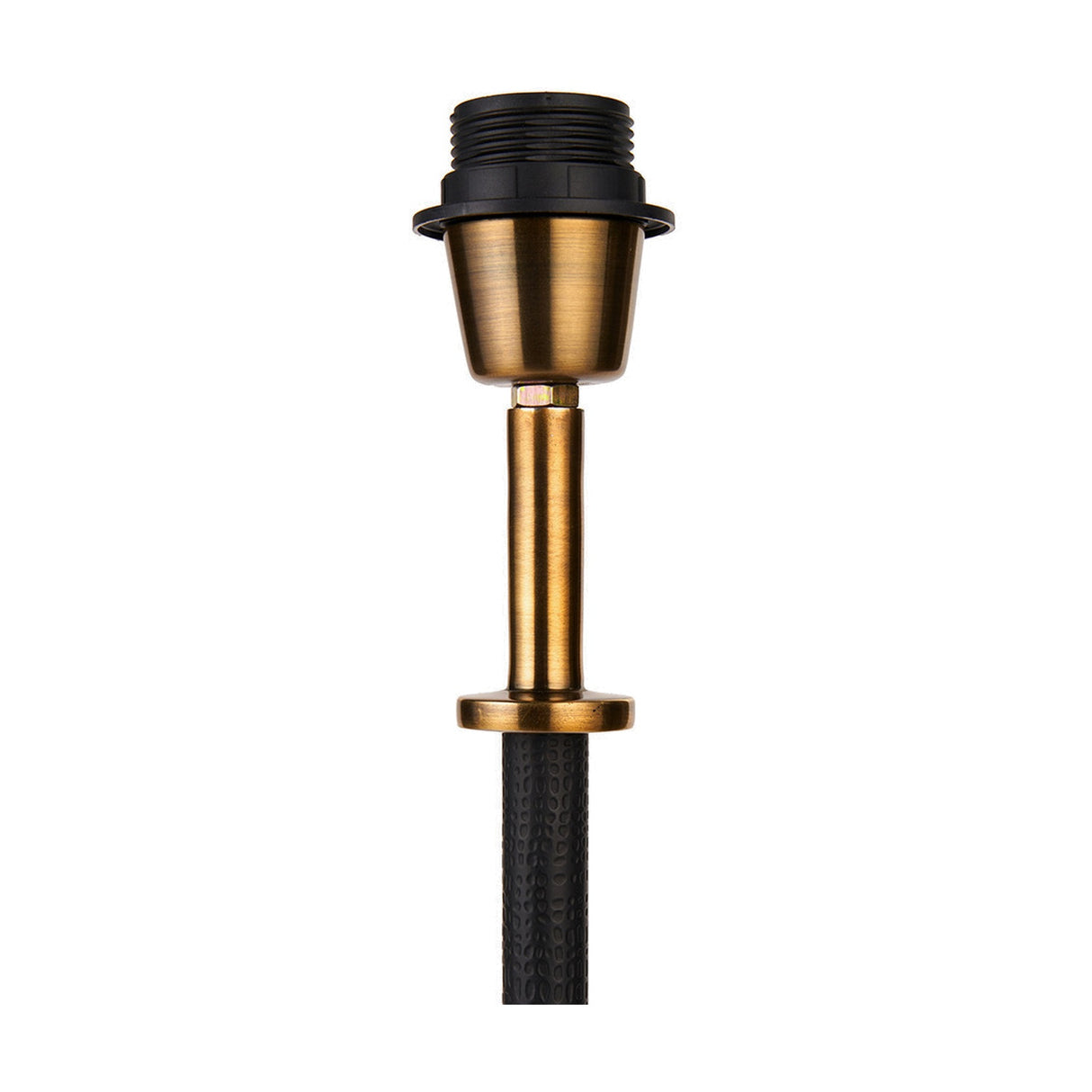 Antoine Black Croc & Antique Brass Table Lamp Base - 57cm