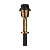 Antoine Black Croc & Antique Brass Table Lamp Base - 57cm