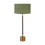 Antoine Black Croc & Antique Brass Table Lamp Base - 57cm