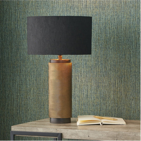 Aurelio Black Textured Table Lamp Base - 43cm