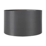 Emilia White Ribbed Glass & Gold Metal Oval Table Lamp with Steel Grey Shade