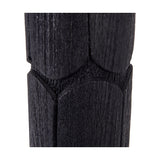 Aurelia Embossed Black Wood Tall Table Lamp Base - 49cm