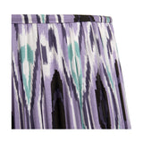 Ioan Grey Engraved Wood Bottle Table Lamp with Lilac Ikat Shade - 71cm