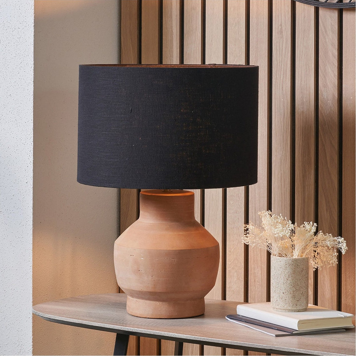 Inna Natural Urn Terracotta Table Lamp Base - 33cm