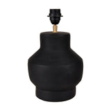 Inna Black Urn Terracotta Table Lamp Base - 33cm